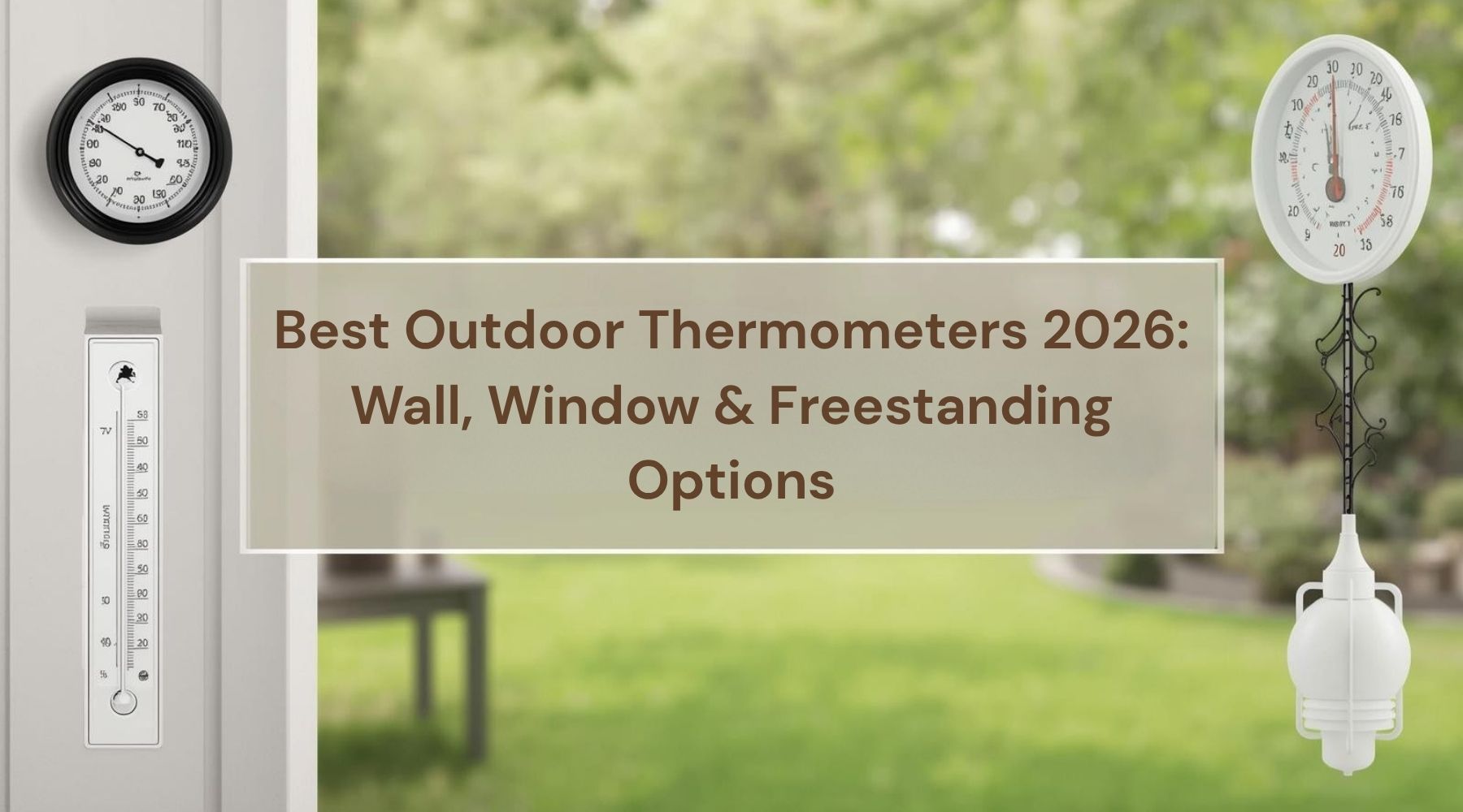 Best Outdoor Thermometers 2026: Wall, Window and Freestanding Options by Weather Scientific