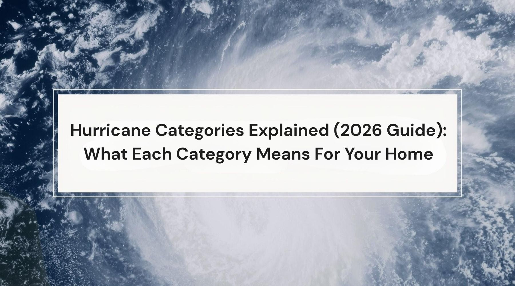 Hurricane Categories Explained by Weather Scientific