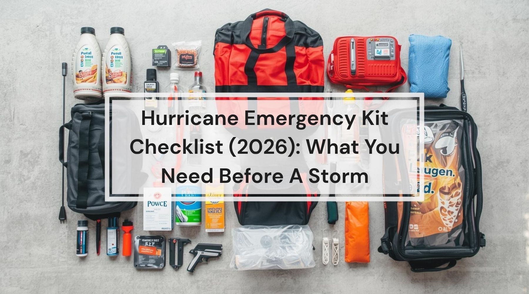 Temperature Kit Cod Hurricane Emergency Kit Checklist (2026 Guide) by Weather Scientific
