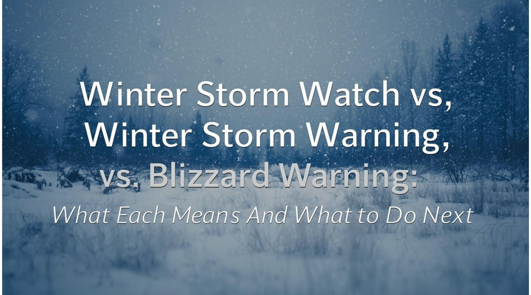 Winter Storm Watch vs. Winter Storm Warning vs. Blizzard Warning: What Each Means (And What To Do Next) by Weather Scientific