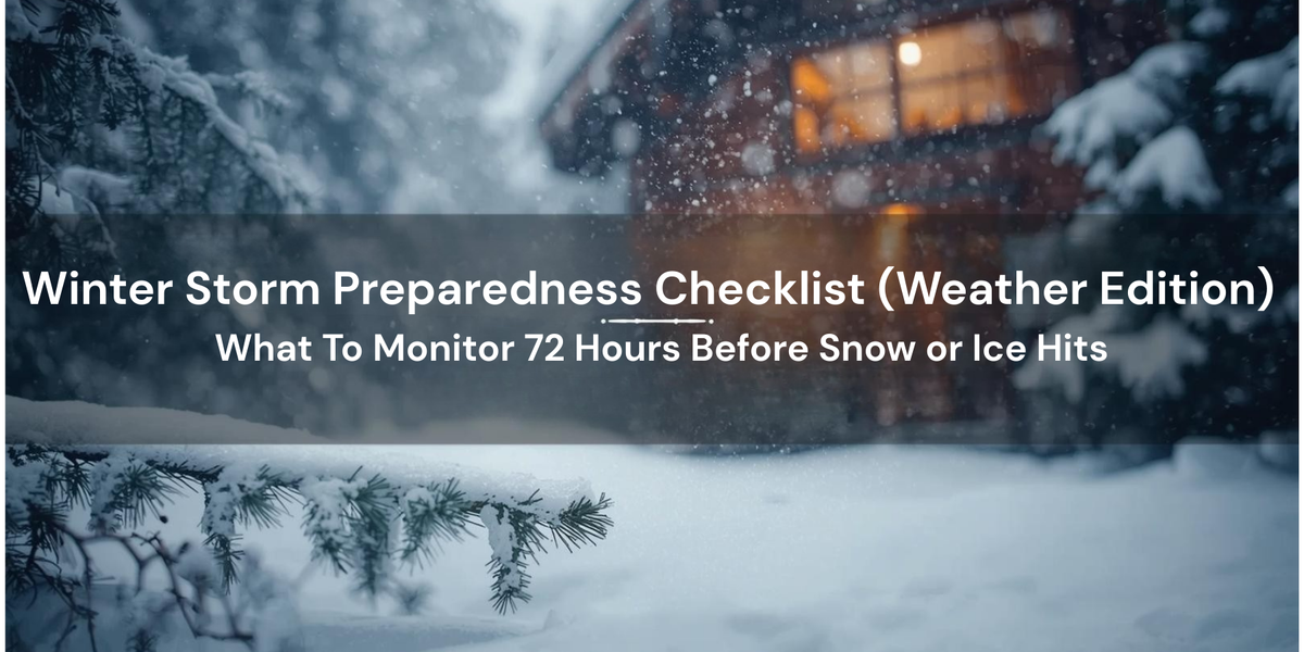 Winter Storm Preparedness Checklist (Weather Edition): What To Monitor ...