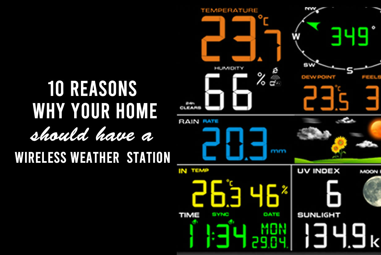 10 reasons why your home should have a wireless weather station