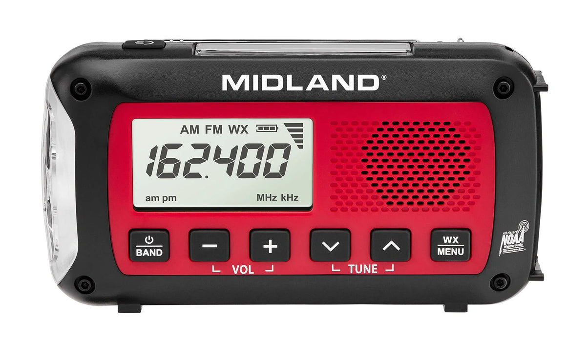 Midland ER40 AM/FM Weather Alert Emergency Crank Radio w/ Flashlight