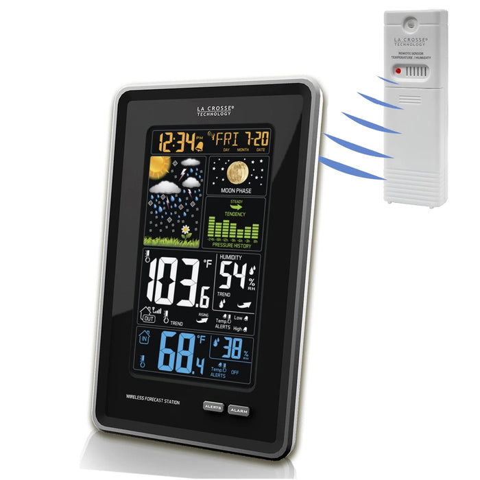 LaCrosse Technology 308-1425BV3 Wireless Color Weather Station w/ remote sensor