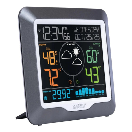 La Crosse Technology M73170 Wireless Color Weather Station side profile