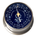 Weather Scientific Downeaster Barometer Blue 3060B silver nickel case