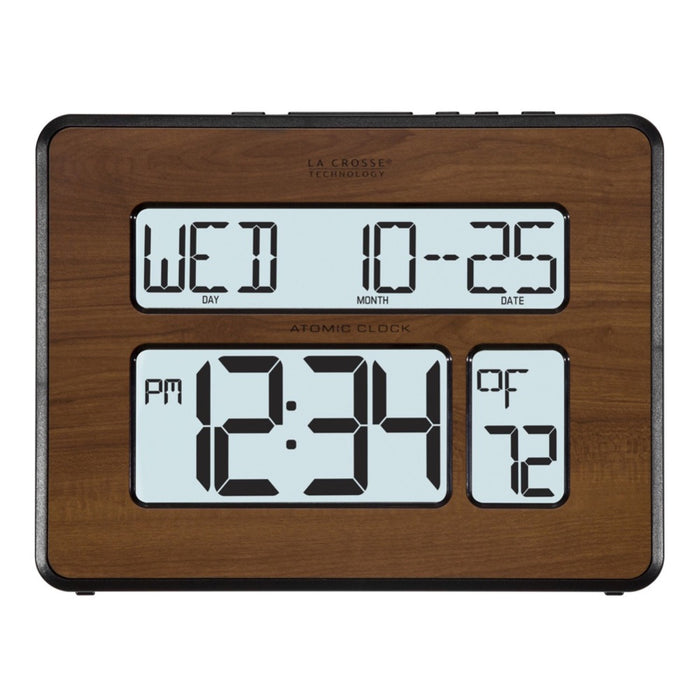 Weather Scientific LaCrosse Technology 513-1419BL-WA Atomic Digital Wall Clock with Backlight LaCrosse Technology 