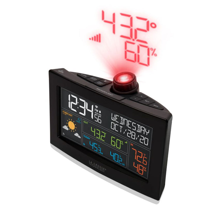 Weather Scientific LaCrosse Technology VA1 Wi-Fi Projection Alarm Clock LaCrosse Technology 