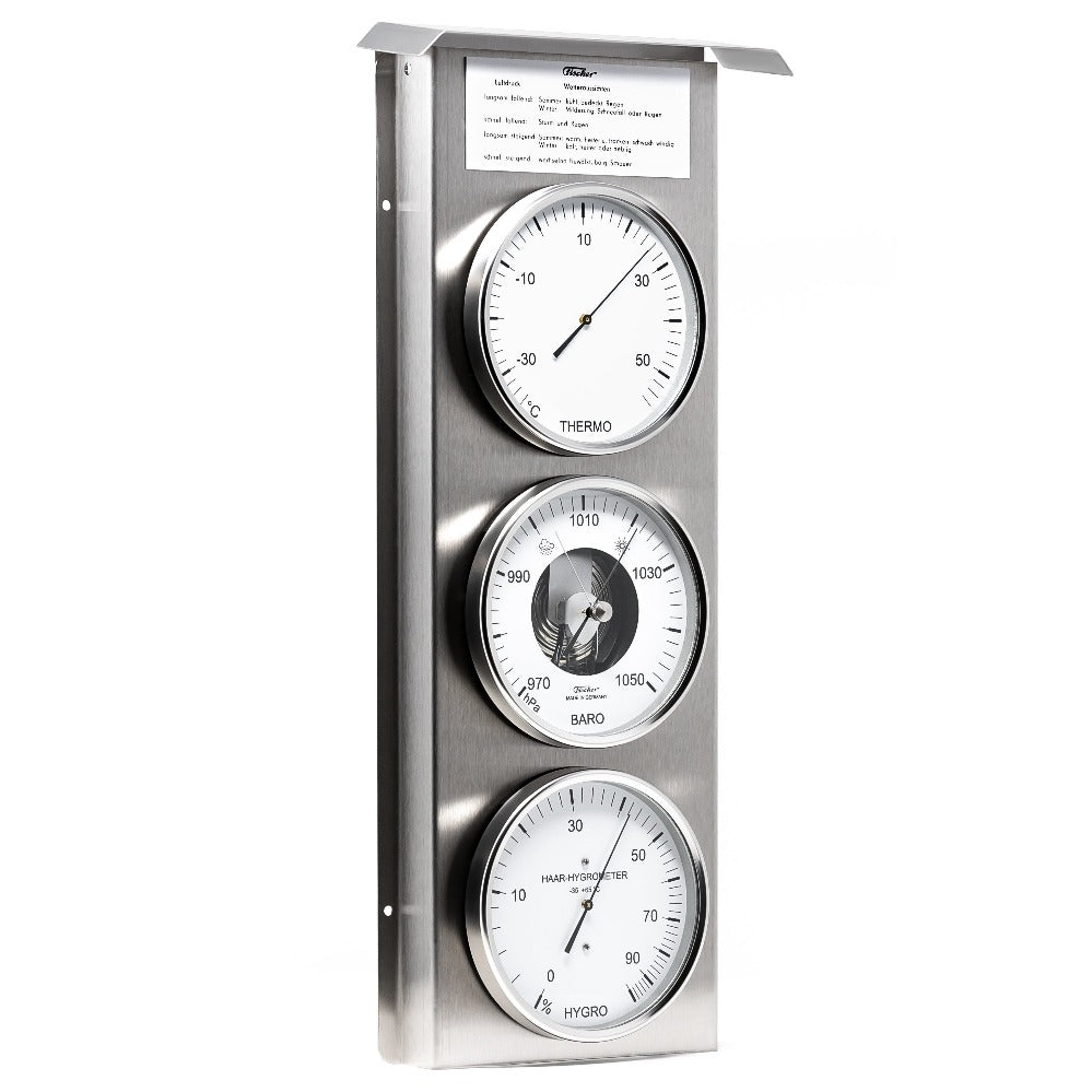 Fischer Weather station Hair-Hygrometer Stainless Steel