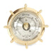 Weather Scientific Bey-Berk Lacquered Brass Ship's Wheel Barometer with Beveled Glass. SB402 Bey-Berk 