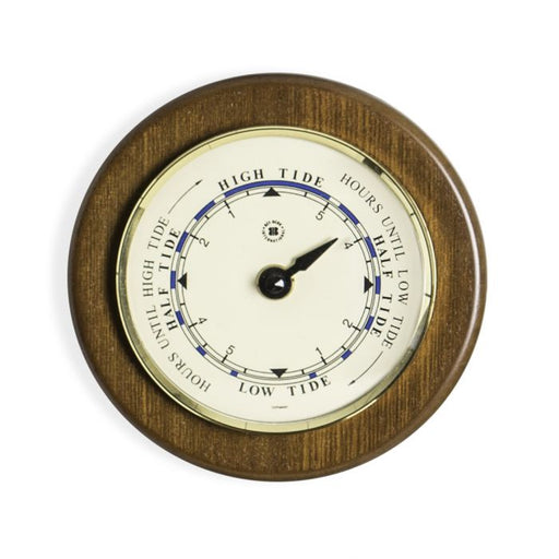 Weather Scientific Bey-Berk Tide Clock on 5" Cherry Wood with Brass Bezel WS074 Bey-Berk 