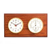 Weather Scientific Bey-Berk Quartz Clock and Thermometer with Hygrometer on Oak Wood with Brass Bezel WS119 Bey-Berk 