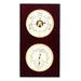 Weather Scientific Bey-Berk Barometer and Thermometer with Hygrometer on Mahogany Wood with Brass Bezel WS211 Bey-Berk 