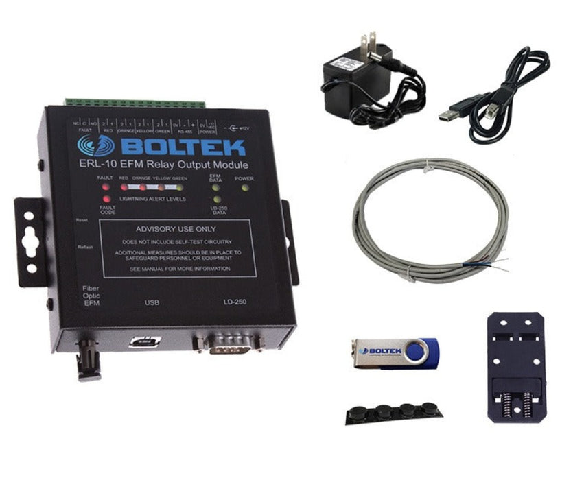Weather Scientific Boltek ERL10-KIT1 RS485 Lightning Alarm Package with accessories