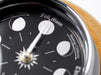 Weather Scientific Tabic Clocks Handmade Prestige Moon Phase Clock in Chrome on an English Oak Wall Mount Tabic Clocks 