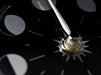 Weather Scientific Tabic Clocks Handmade Prestige Moon Phase Clock in Chrome on an English Oak Mantel/Display Mount Tabic Clocks 