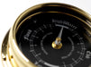 Weather Scientific Tabic Clocks Handmade Prestige Tide Clock in Solid Brass With a Jet Black Dial, mounted on a solid English Oak Mantel/Display Mount Tabic Clocks 