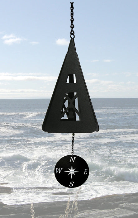 Weather Scientific North Country Wind Bells Compass Rose® Black North Country Wind Bells 