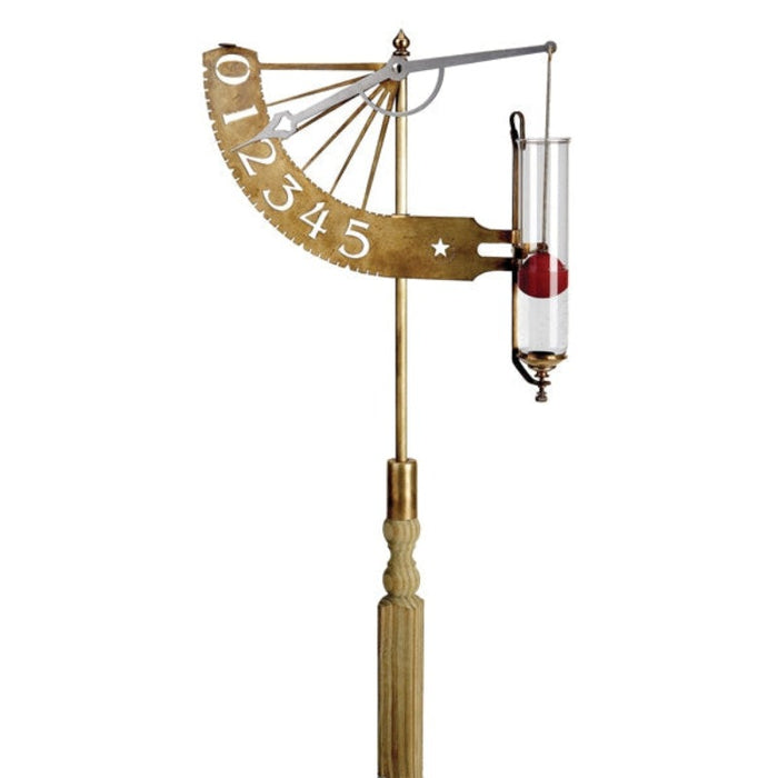 Weather Scientific Conant Collections Original Jeffersonian Rain Gauge (Living Finish Brass) VRG7LFB Conant Collections 