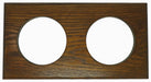 Weather Scientific Tabic Clocks Handmade Double Dark English Oak Wall Mount DK-DBL Tabic Clocks 