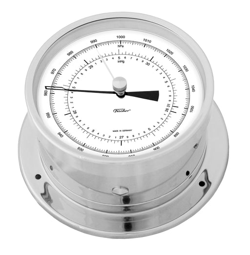 Weather Scientific Fischer 103 | Precision aneroid barometer White Face Chrome case