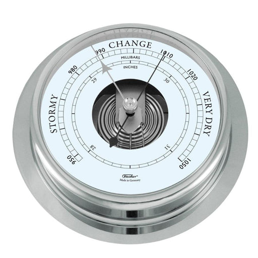 Weather Scientific Fischer 1606B | Barometer 200 mm chrome profile Diameter 200 mm