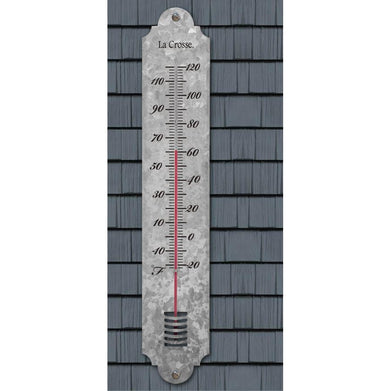 Weather Scientific LaCrosse Technology 204-1550 19.5 inch Galvanized Metal Thermometer LaCrosse Technology 