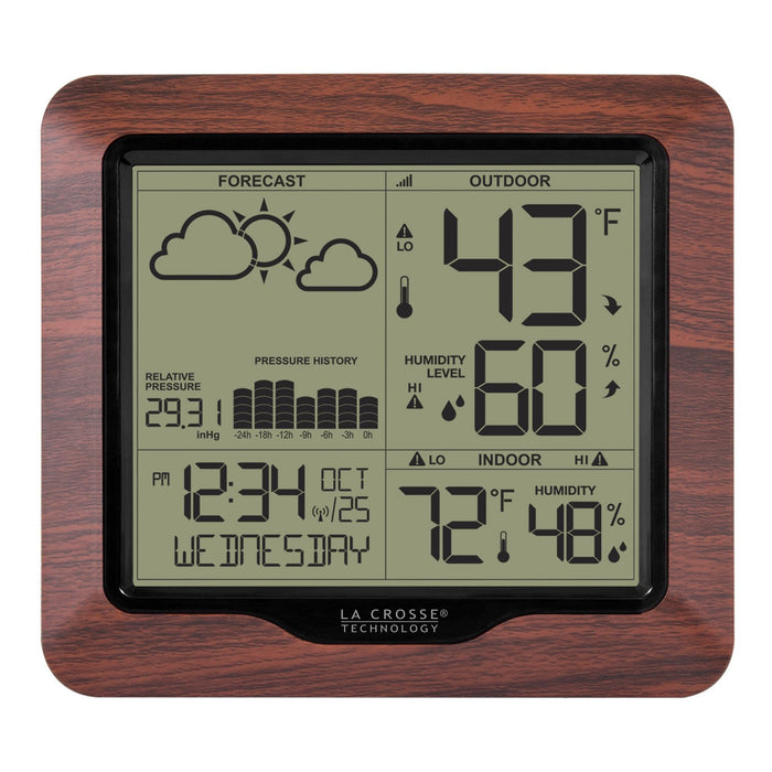 Weather Scientific LaCrosse Technology 308-1417BLV2 Weather Station with Forecast and Atomic Time LaCrosse Technology 