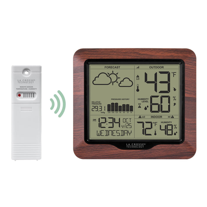 Weather Scientific LaCrosse Technology 308-1417BLV2 Weather Station with Forecast and Atomic Time LaCrosse Technology 