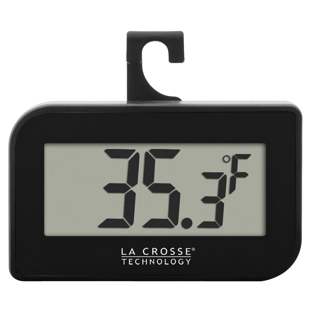 La Crosse Technology Wireless Digital Black Thermometer with Indoor Humidity