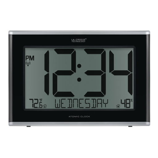 Weather Scientific LaCrosse Technology 513-05867 Jumbo Atomic Wall Clock with Indoor Temp and Humidity LaCrosse Technology 
