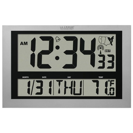 Weather Scientific La Crosse Technology 513-1211 Atomic Digital Clock with Large 4 inch Time Display LaCrosse Technology 