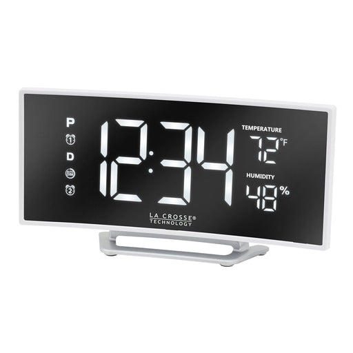 Weather Scientific LaCrosse Technology 602-249V2 White LED Mirror Alarm Clock LaCrosse Technology 