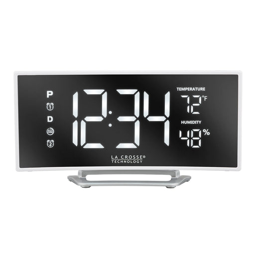 Weather Scientific LaCrosse Technology 602-249V2 White LED Mirror Alarm Clock LaCrosse Technology 