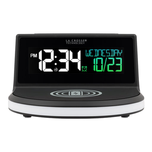 Weather Scientific LaCrosse Technology 617-148 Glow Wireless Charging Alarm Clock with Indoor Temperature LaCrosse Technology 