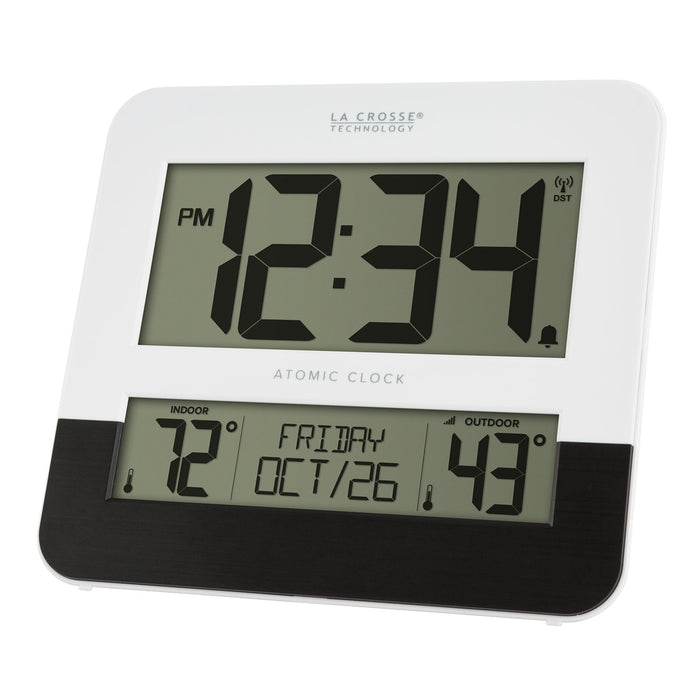 Weather Scientific LaCrosse Technology BBB82684 Atomic Clock with Indoor and Outdoor Temperature LaCrosse Technology 