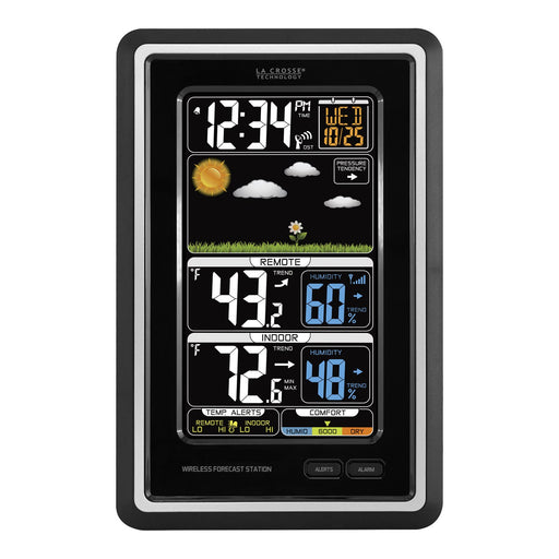 LA CROSSE Technology WirelessThermometer Indoor Outdoor Weather Station