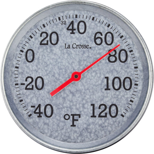 Weather Scientific LaCrosse Technology T85234 8 inch Galvanized Metal Thermometer LaCrosse Technology 