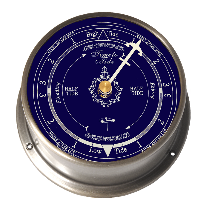 Weather Scientific The Downeaster Tide Clock 3080B, Navy Blue Downeaster 