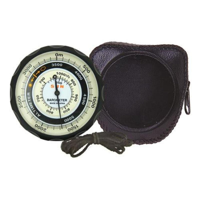 SunCompany Altimeter 202 Altimeter/Barometer in meters with Leather Case