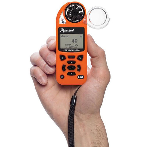 Weather Scientific Kestrel Fire Weather Chief Pro Kit in hand