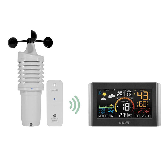 Weather Scientific La Crosse Technology V21-WTHV3 Complete Personal Wireless Remote Monitoring Weather Station w/ Humidity Sensor wireless connection