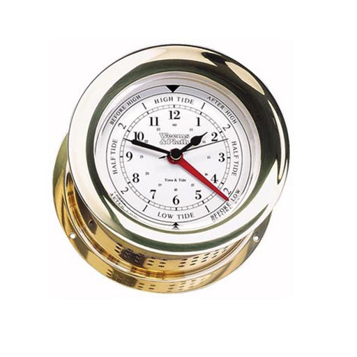 Weather Scientific Weems & Plath Atlantis Time & Tide Clock 200300 brass case with white dial