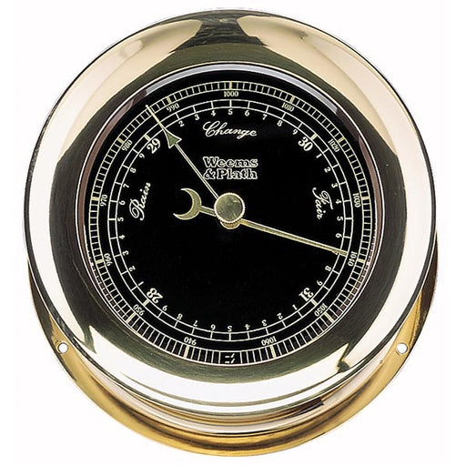 Weather Scientific Weems & Plath Atlantis Premiere Barometer, Black Dial/ Gold Scale Weems & Plath 