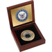 Weather Scientific Weems & Plath U.S. Navy Elegant Wooden Chart Weight Box - #9 Emblem Weems & Plath 