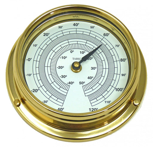 Weather Scientific Tabic Clocks Handmade Solid Brass Thermometer, B-THRM-WHT Tabic Clocks 