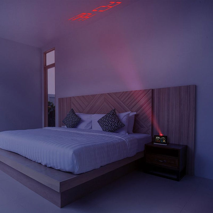 Weather Scientific La Crosse Technology C82929V2 WiFi Projection Alarm Clock bedroom ceiling projection