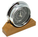 Weather Scientific Tabic Clocks Handmade Prestige Tide Clock in Chrome on an English Oak Mantel/Display Mount Tabic Clocks 