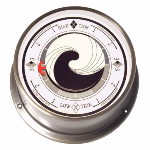 Weather Scientific Downeaster 'The Wave' 3088 Tide Clock chrome case