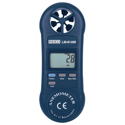 Weather Scientific REED LM-81AM Compact Vane Anemometer, includes ISO Certificate Reed Instruments front profile